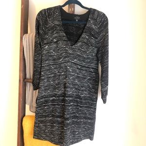 ✨HP✨Lucky Brand V-neck Peplum Sleeve Sweater Dress